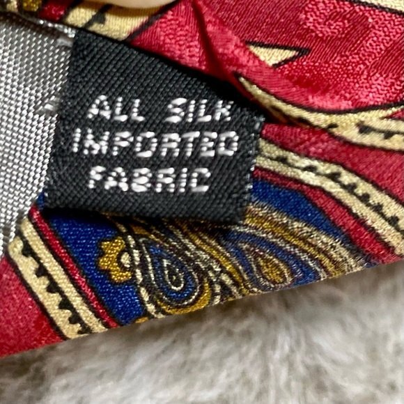 Adolfo Couture Paisley Silk Tie - Picture 5 of 5